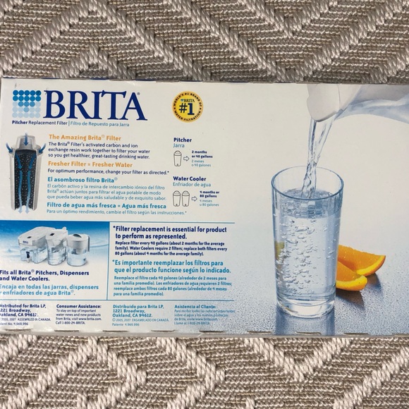 Brita Water Pitcher Replacement Filters Box of 4 White - Picture 3 of 7
